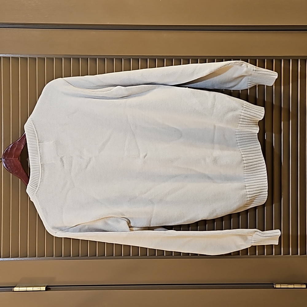 NWOT Kiel James Patrick American Yacht Sweater Cream XS/S - Picture 3 of 11